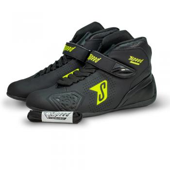 Speed Kartschuhe ROME KS-4 | schwarz-neongelb Gr. 38